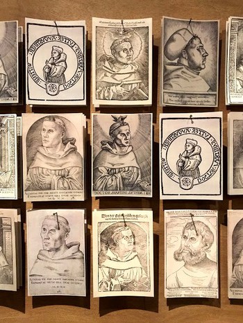 Popularność zapewniły Luthrowi m.in. jego drukowane podobizny, na których został upodobniony do świętych.